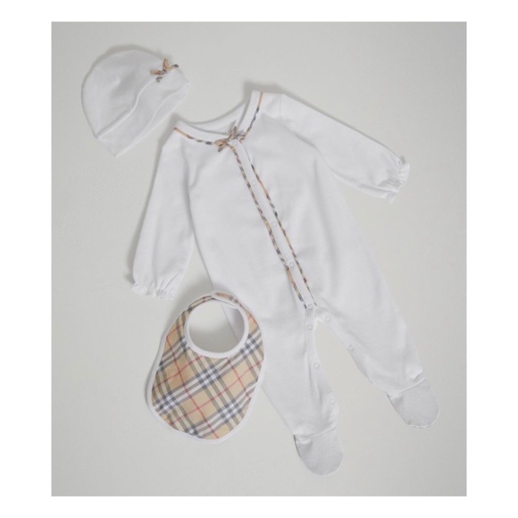 Burberry Other - Burberry - Check Cotton Three-piece Baby Gift Set